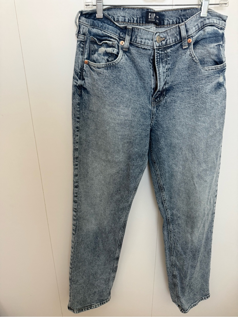 GAP 90s Loose Washed Blue Slim Straight Jeans